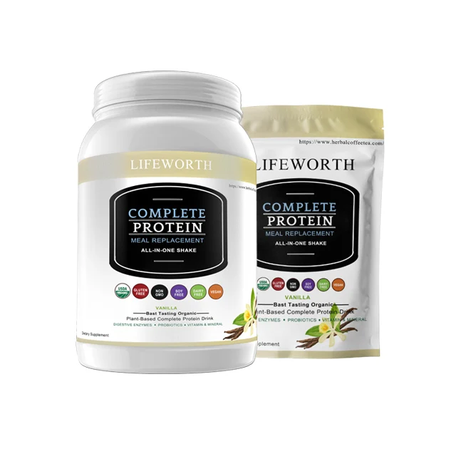 Lifeworth Органическая еда Замена порошок завод белок какао порошок без искусственных цветов, ароматы