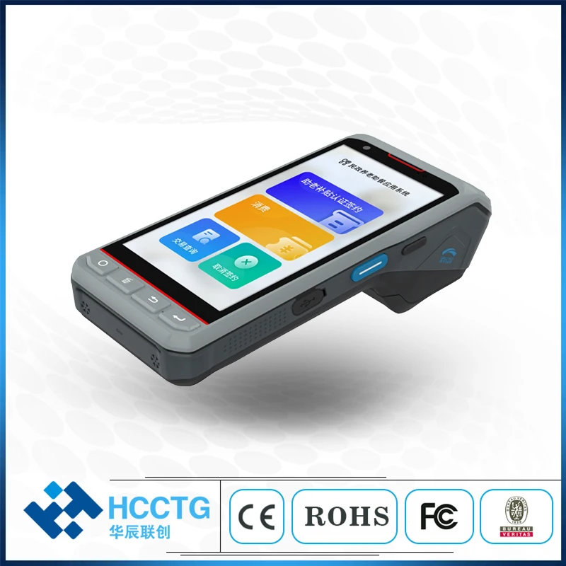 5 дюймов 4G WiFi Bluetooth Android 10 ручной POS терминал P10