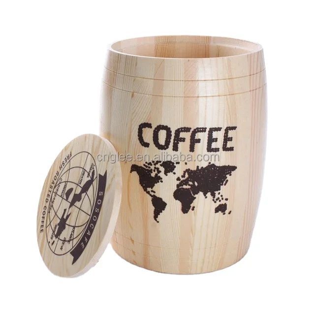 Wood Coffee Barrels wholesale/Coffee Beans Wooden Packaging Barrels