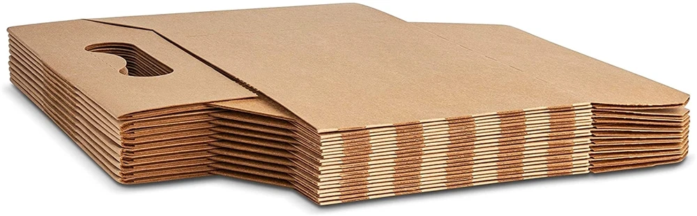 6 pack bottle carrier Kraft Cardboard paper cup holder 12 oz. Beer or Soda Bottle Carrier for Safe And Easy Transport