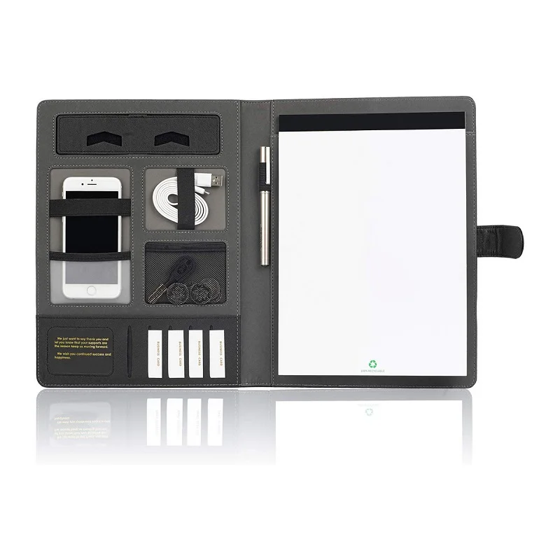 Leather Document Folders Leather Organizer Writing Padfolio Leather Journal Notebook