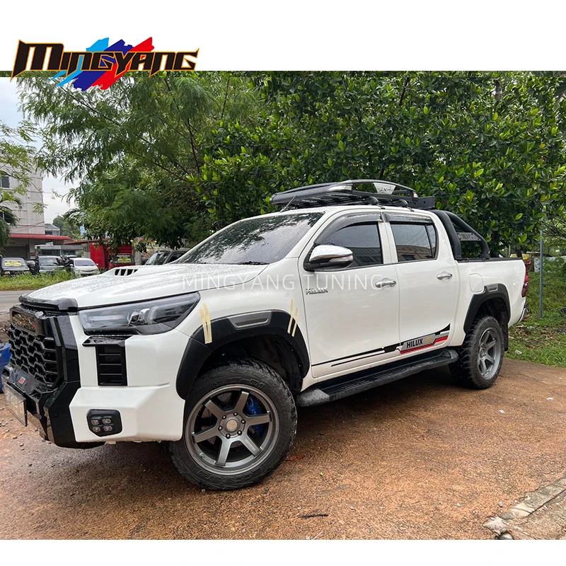 Новый дизайн, оптовая продажа с завода, комплекты для внедорожников, конверсионный автомобильный бампер для Hilux revo Rocco, комплекты обновления tundra