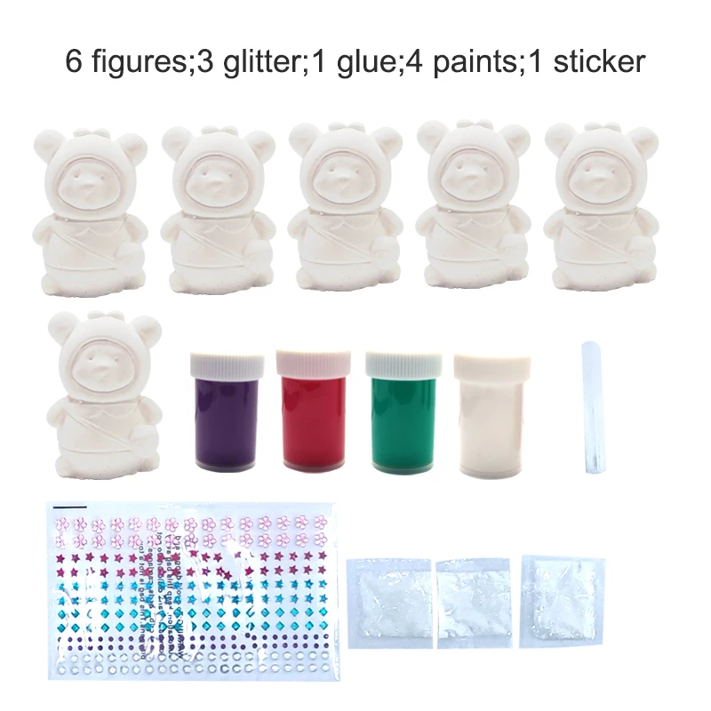 2024 Fluid Pigment Art Set Fluid Painting  Kit Custom Plaster Shape