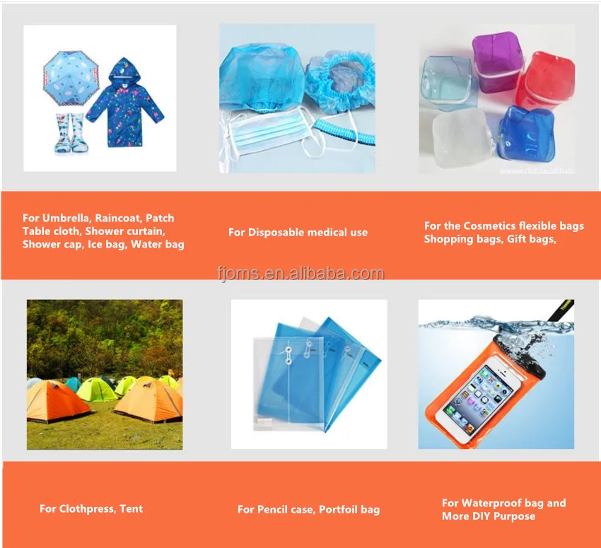 PEVA film Cast embossed film for raincoats, for umbrella, for table cloths, for shower certain, for chair covers