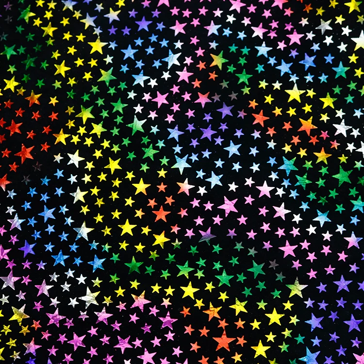 3011 # разноцветный термоштамповочный фольгированный текстиль, кожа, полиуретан и ткань