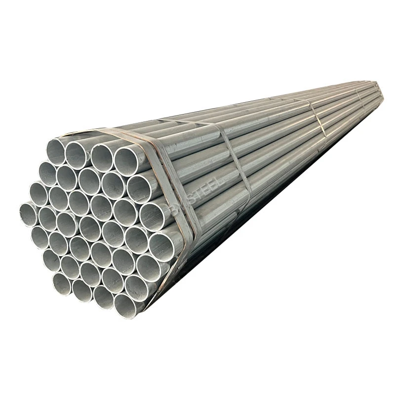 Greenhouse Structure 2.5 Inch Mild Steel Tube Pipe Pre Hot DIP Galvanized ERW Carbon Pipe