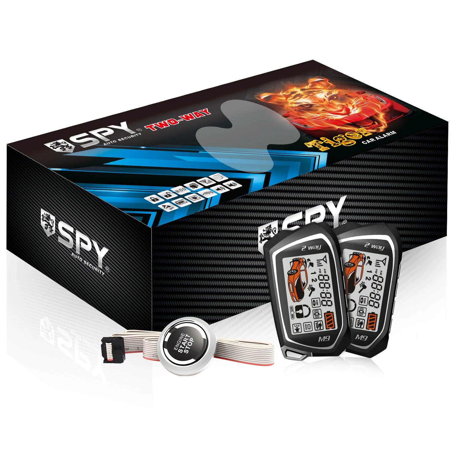 SPY topbest unversel 1 way easy car alarm immobilizer system Keyless Entry System Car Alarm System Security