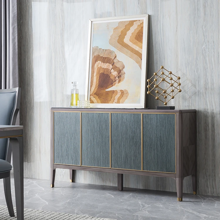 Welliton OEM Luxury Style Furniture Chest Drawer Modern Dining Wood Cabinet Sideboard