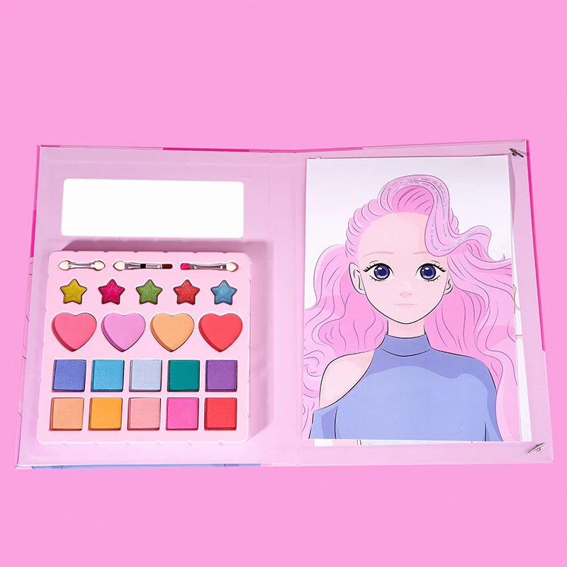 Non Toxic Girls Beauty Pretend Play Toys Ice Cream Organic Lovely Fruity Natural Kids Glitter Play Cosmetic Set