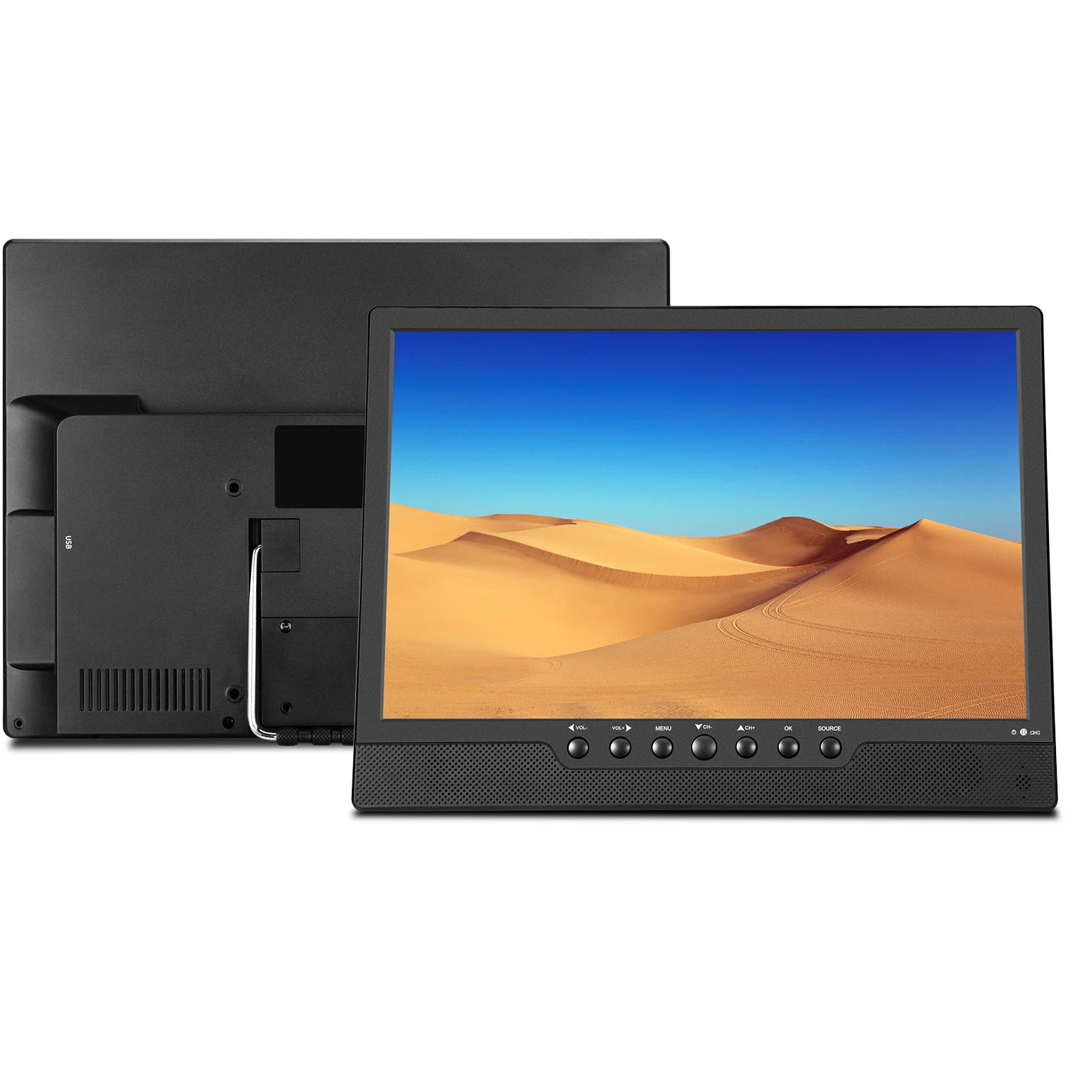 Widely Acclaimed Multi Language 14 Inch Optional Suitcase Rechargeable HD Android Portable DVD Mini TV