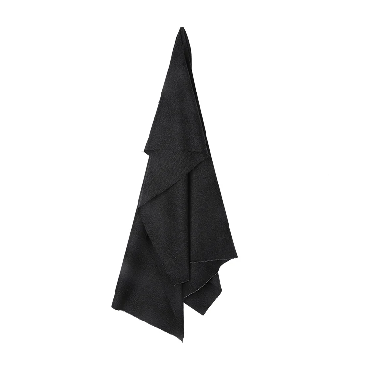 
Hot fashion black grey plaid wool acrylic Flannel classic twill fabric wool flannel fabric  (1600247046188)