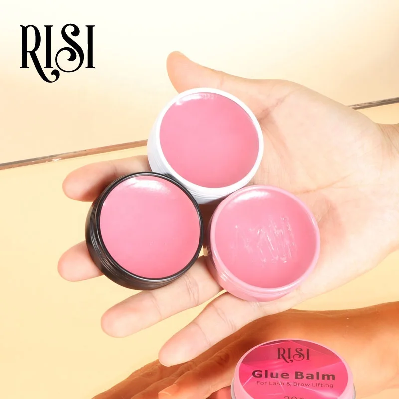 RISI New Soft Gel Lash Lift Glue Balm Strong 1S Fast Fixed Lash Glue Balm Private Label Lamination Glue Balm For Lash Lift