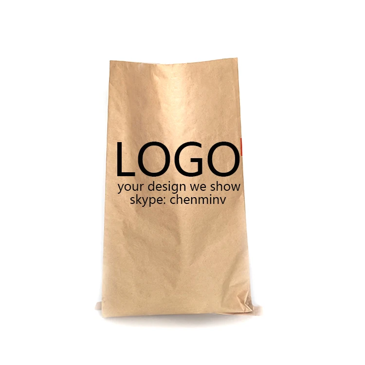 MINCHENG big  factory direct sale camel paper laminated pp woven sack food coffee bean snacks packing  kraft paper plastic bags