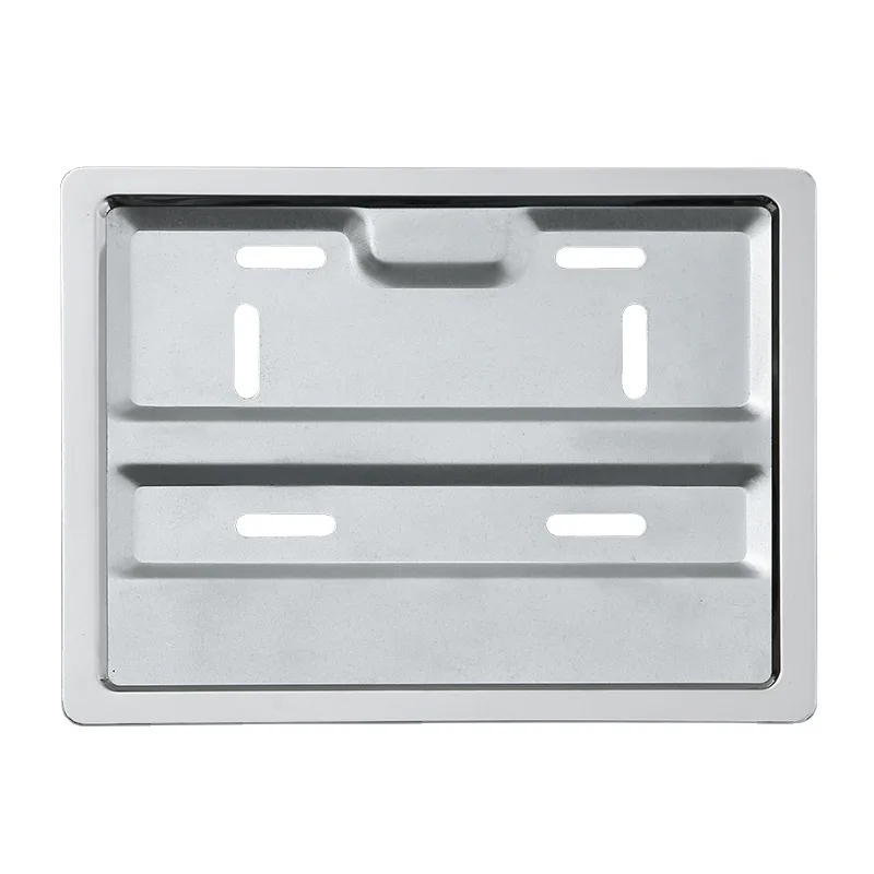 Senyan Marine Products SK-37 Stainless steel silver 22*17.2 Thai motorcycle custom License plate frame