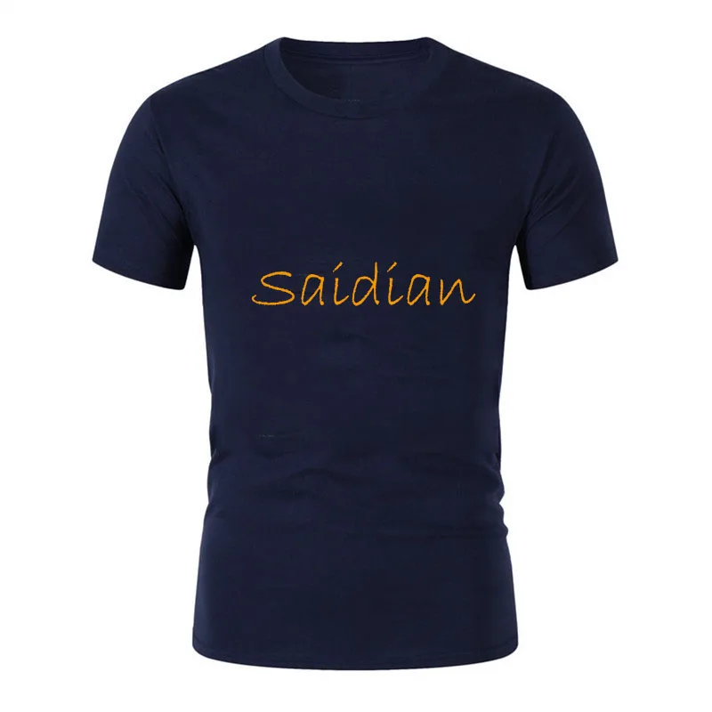 Mens slim fit high quality custom printed elastic sleeve cuff t shirt