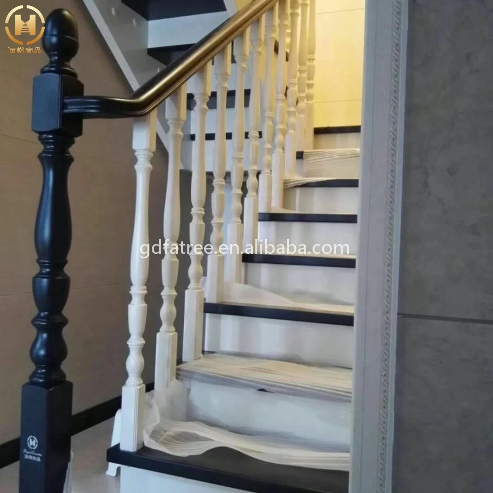 High quality white oak solid wood stair tread Finger jointed stair treads