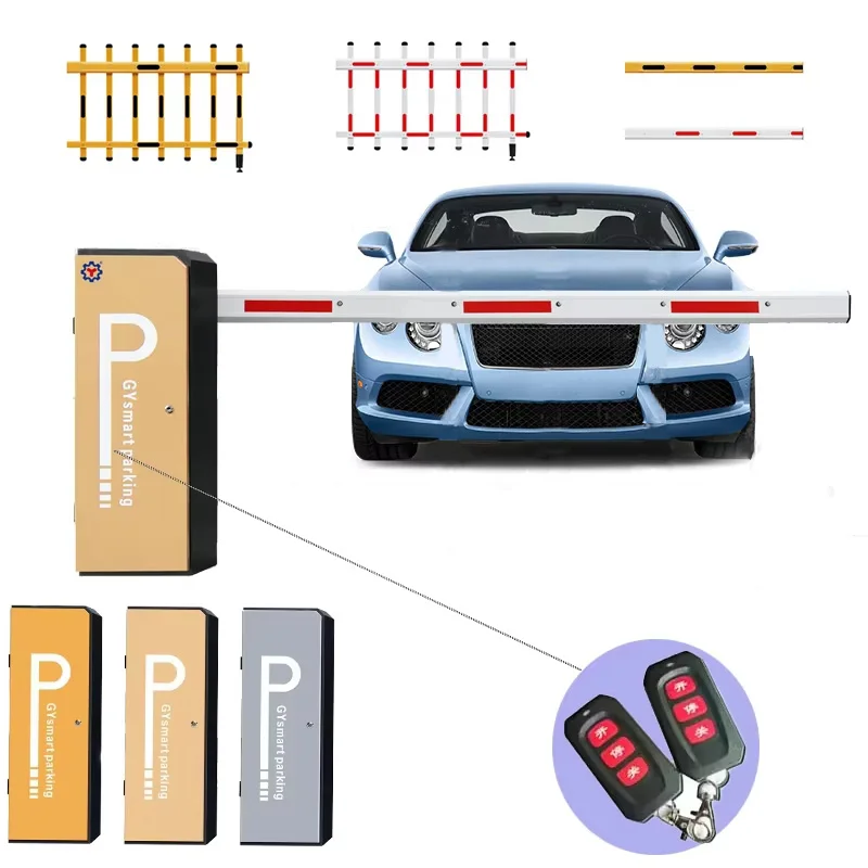Smart Remote Control Sensor Electric Auto Fast Car Parking Arm Boom automatic Barrier Gate For Roadway Safety Traffic Barriers