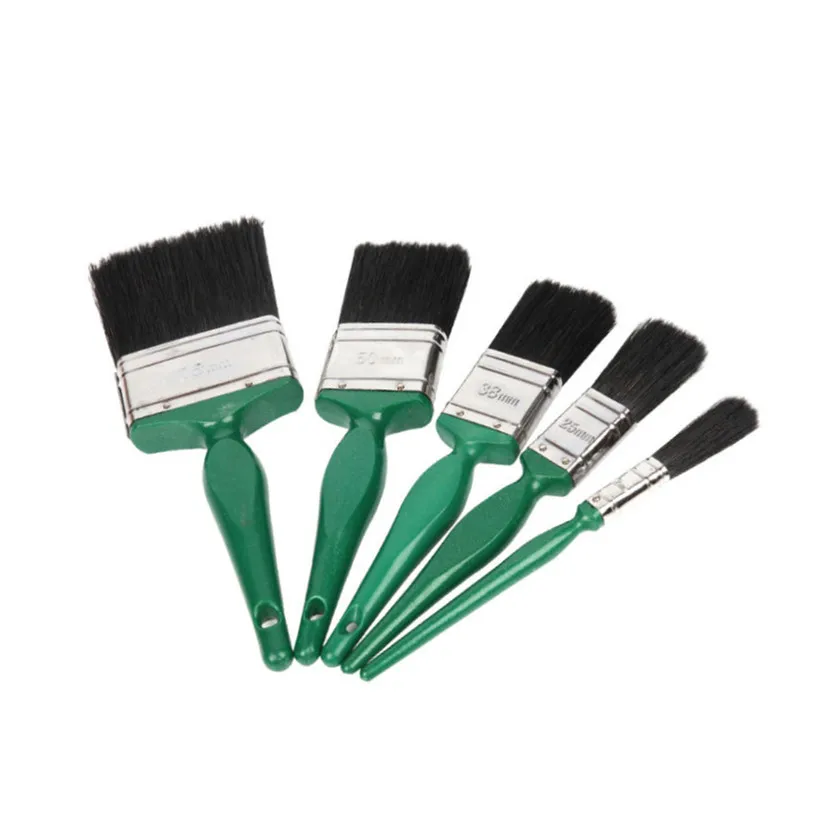 MSN polyester brush pure bristle plastic handle paint brushes set animal paint brush