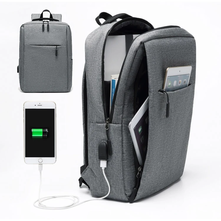 polyester anti theft backpack laptop backpacks custom usb backpack men