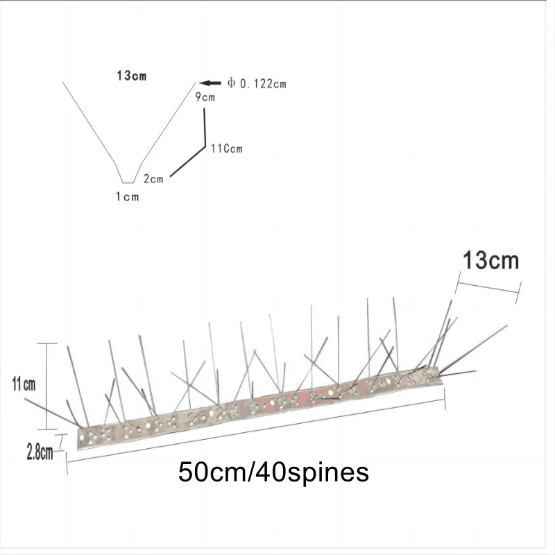 QiaoLiang Wei Fang Bird Catcher  Anti Pigeons and Small Pests Bird Repellent Spikes Bird thorns  with Wall Spike Anti Climb