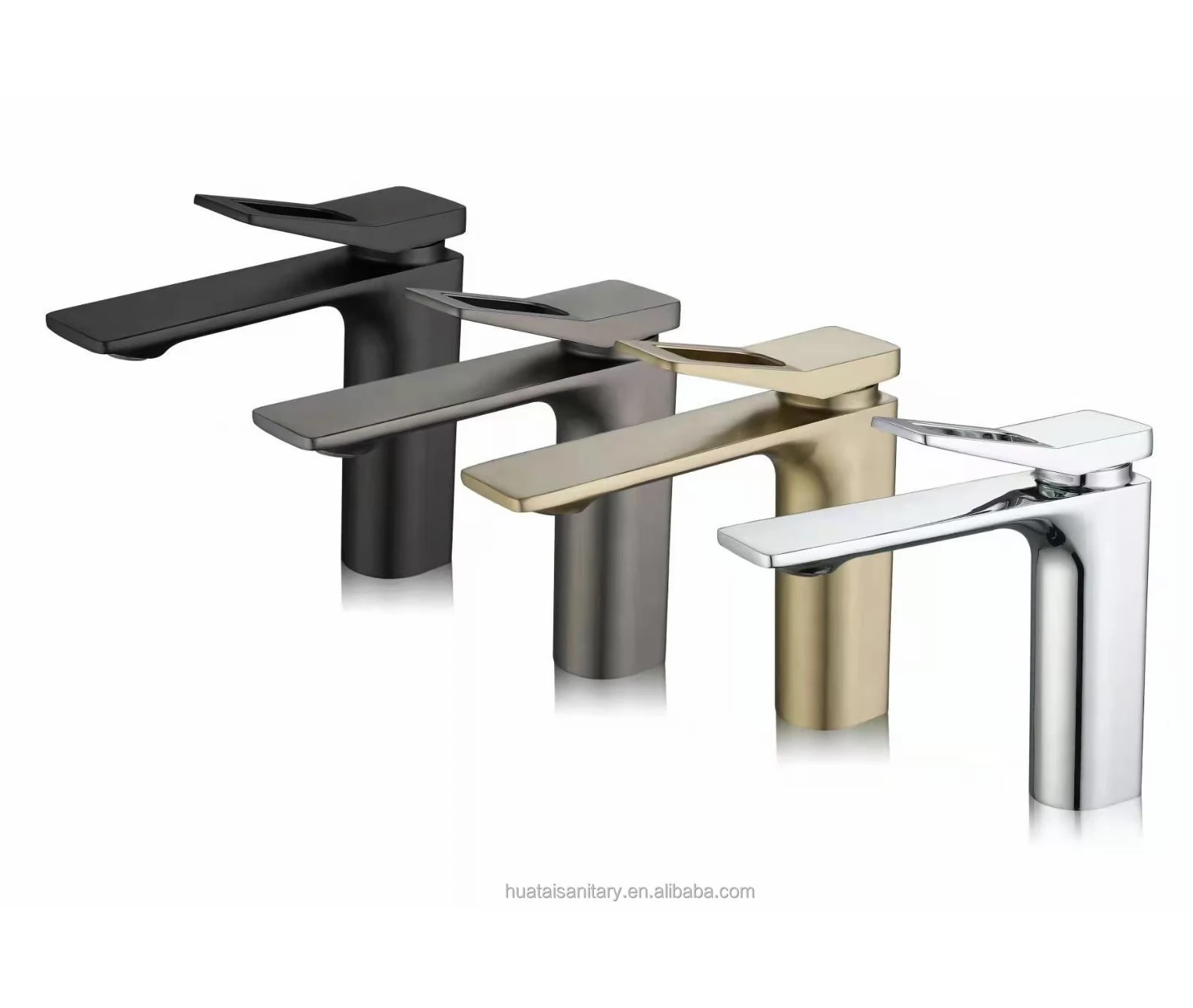 2023 modern cheap price tall black single lever bathroom mixer wash basin tap faucet brass