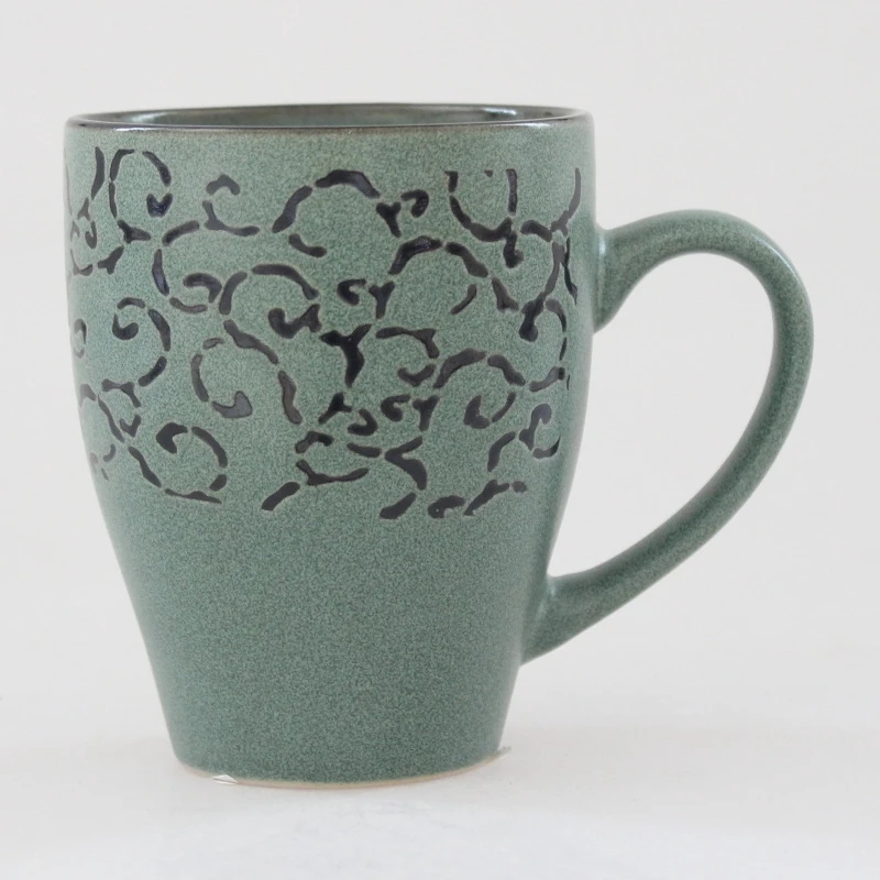 330 ml ceramic mug with beauty design cheaper price