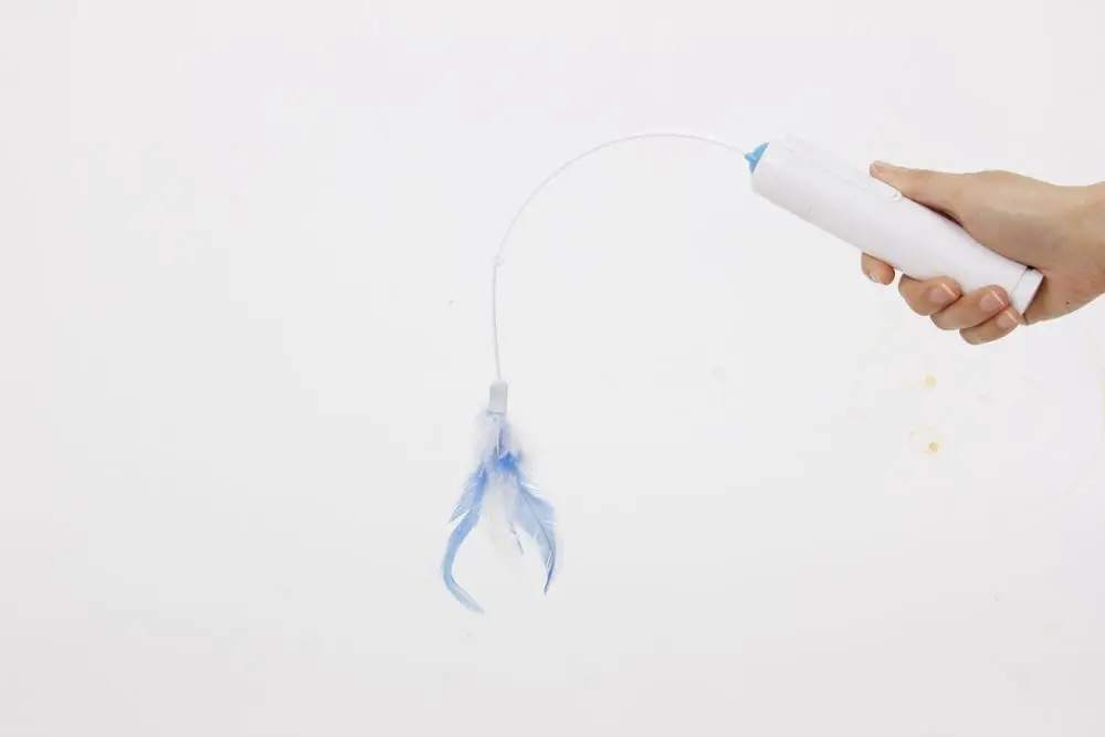 
Made 4 Pets 2 Ways Use Removable Electric Rotating Feather Interactive Cat Teaser Toy 