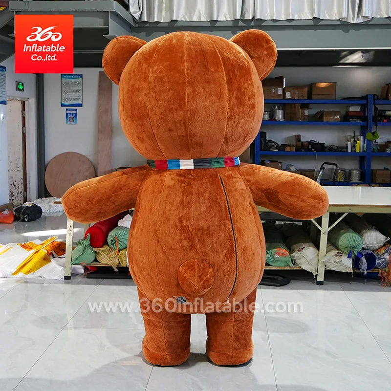 Professional Factory Customized Large Advertising Walking Animal Cartoon Inflatable Mascot Bear Costume for Advertising