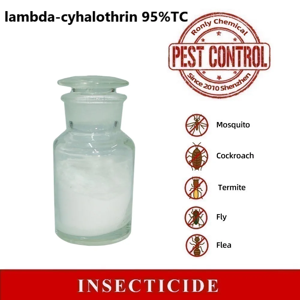 lambda cyhalothrin 95% TC powder high purity technical material pest control CAS 91465-08-6 insecticide lambda cyhalothrin