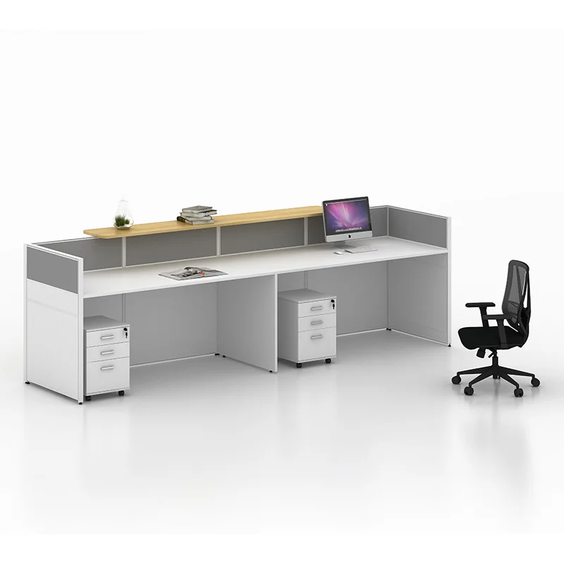 Modern Office Furniture China 4 people office desk workstation Privacy Screen office partitions table workstation