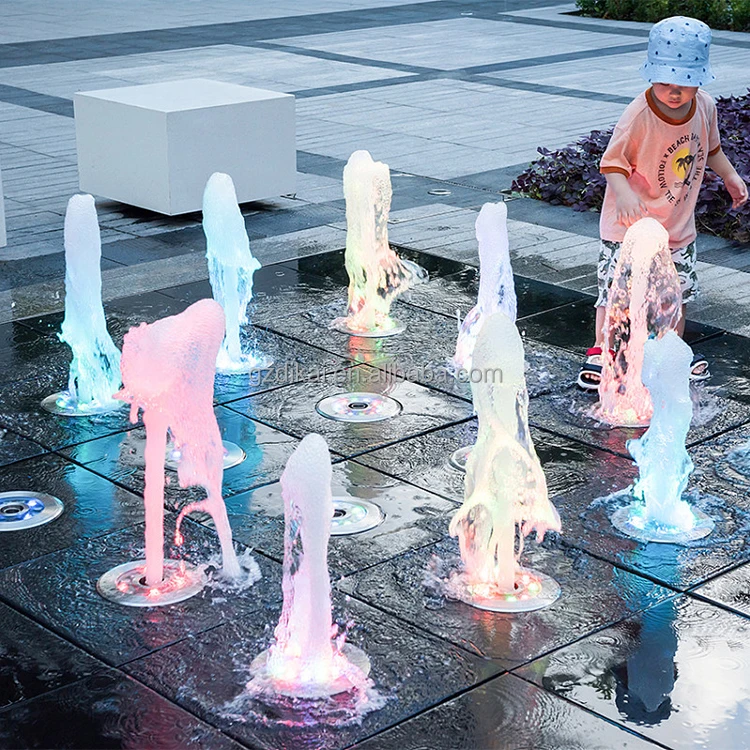 Free Design  Dry Deck Fountains Outdoor 2024 Hot-selling  Interactive Fountain