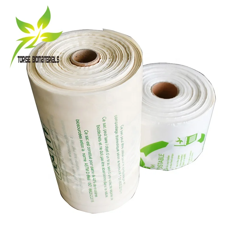 Bulk Reusable PLA Biodegradable & Compostable Shopping Produce Bags Plastic Fruit & Vegetable Packaging Bags on Roll