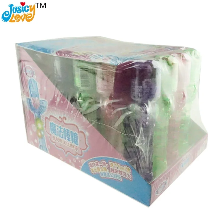 High-quality led light up magic diamond shape lollipop candy