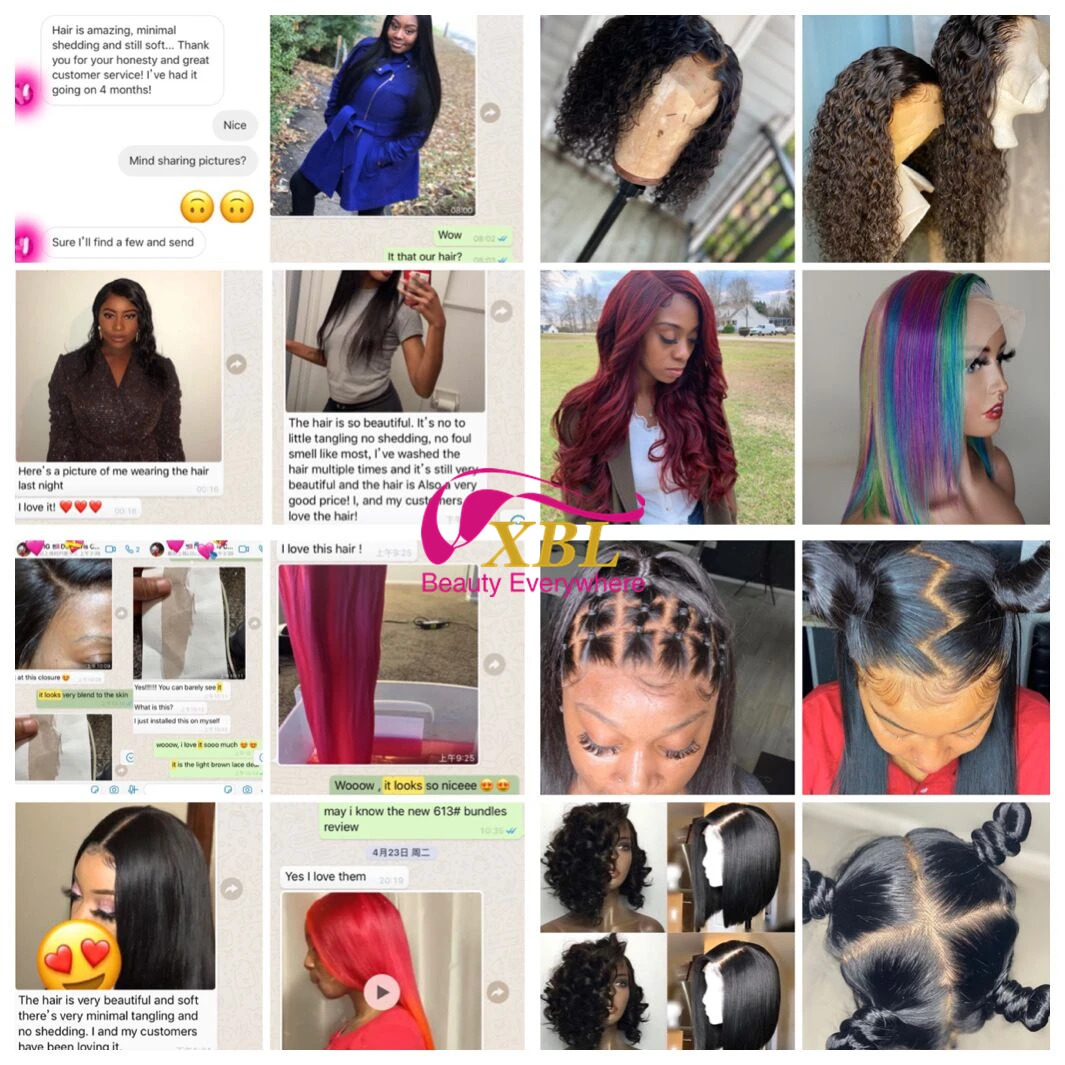 XBL Factory Price Hot Selling Raw Unprocessed Double Drawn Human Hair Extension