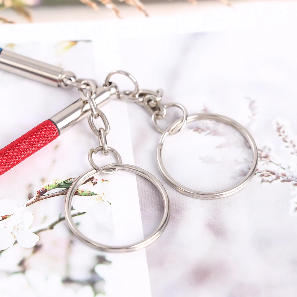 Новый стиль, многоцветный Мини-отвертка для очков с брелоком