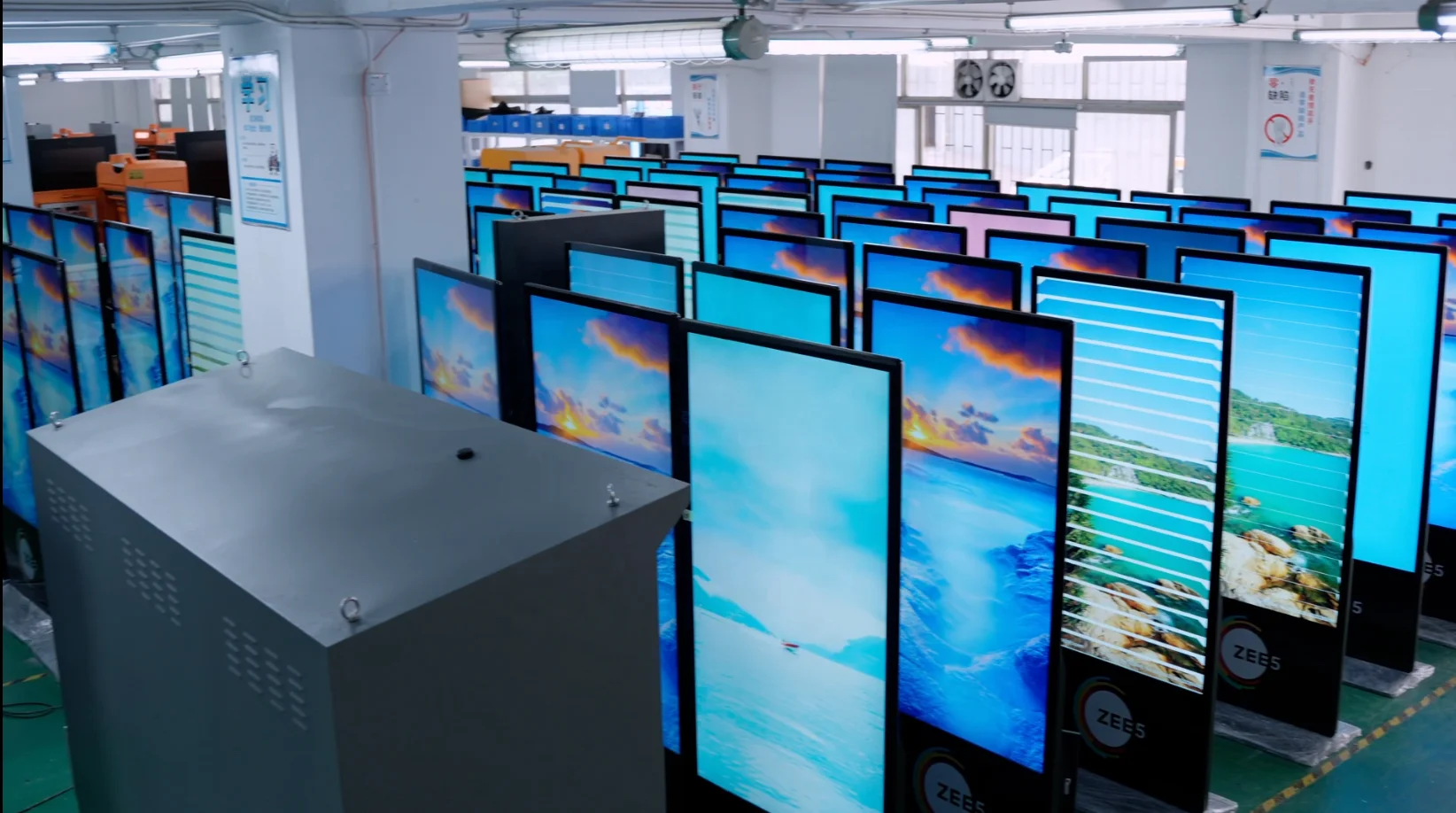 43 55 65 inch floor standing indoor lcd advertising playing totem digital signage HD advertisement kiosk 4K touch display screen