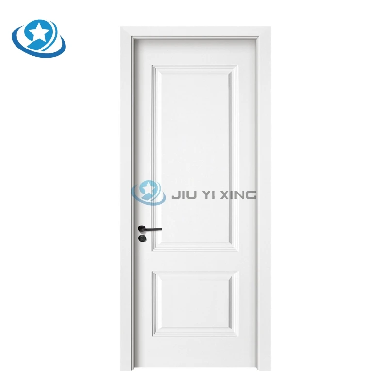 Jiuyixing оптовая продажа современная белая внутренняя дверь WPC/ABS/UPVC с рамой низкая цена водонепроницаемая для спальни