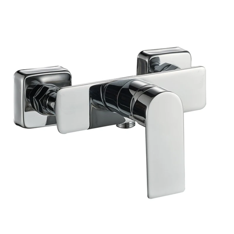 2023 new cold and hot water mixing valve brass body zinc alloy handle shower faucet