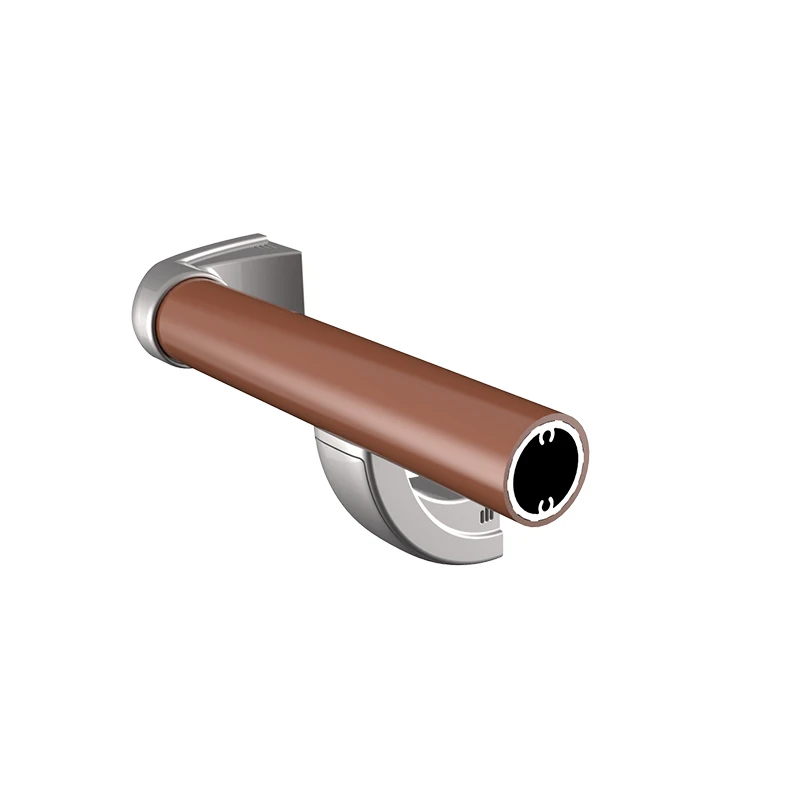 China supplier Railing Curved Hospital Corridor Plastic Round PVC Handrails With Slot