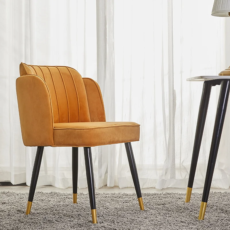 Nordic style european luxury restaurant modern tropical cane back otis bending plywood for dining chair black velvet cushions