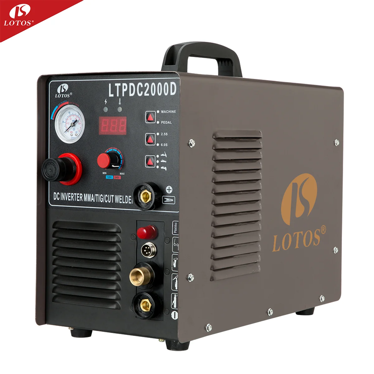  Лотос LTPDC2000D 110/220v пилот дуги/tig/mma сварочный аппарат 3in 1 двигатель постоянного тока портативный все