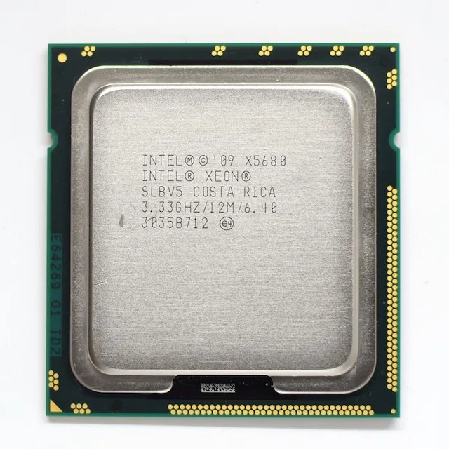 used cpus Intel Xeon X5680 3.33GHz LGA 1366 12MB L3 Cache Six Core server CPU processor
