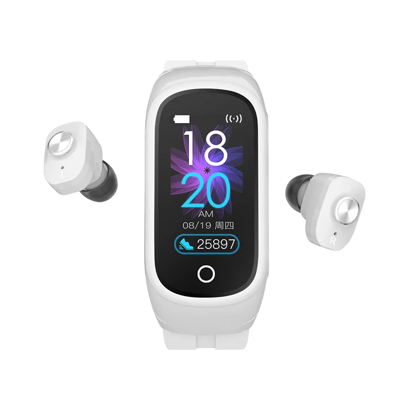 Brand Smart Watch Bracelet Blue tooth Smart Watch 2 in 1 With Earbuds Wrist Bands & Accessories Smart Watch Earbuds