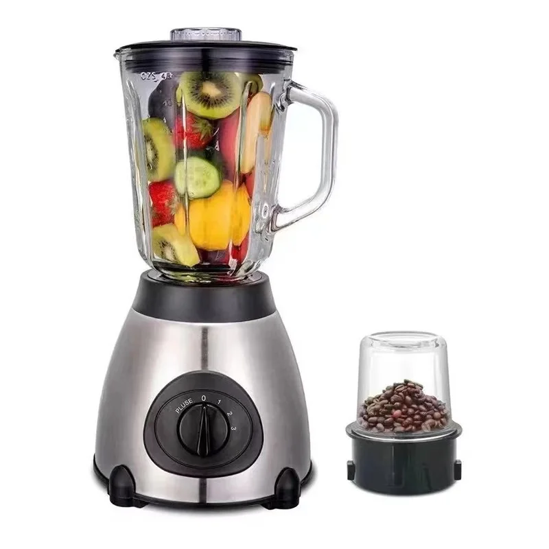 Wholesale Juicer Blender 1.5L 2 In 1 Glass Cup Blender For Kitchen Factory Direct Sales