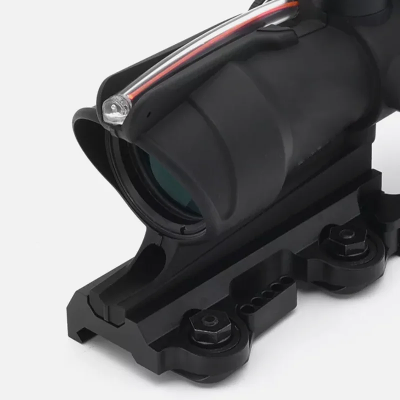 4X32 ACOG Real Fiber Optics Tactical Optical Sight Scope 4X Red Green Illuminated RMR Red Dot