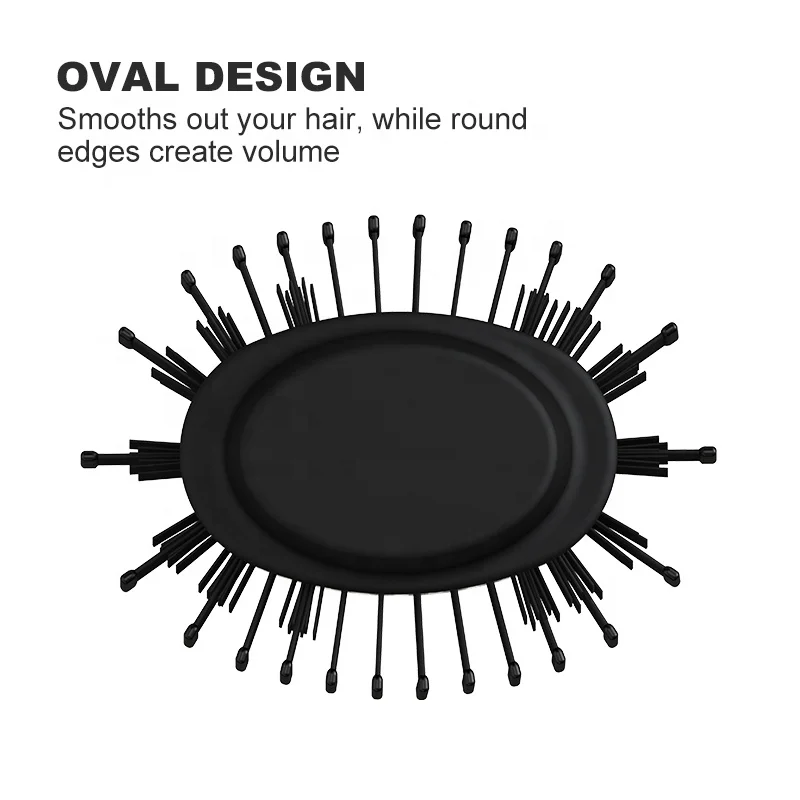 Ulelay Dropship Multi functional 3 in 1 One Step Hair Straightener and Curler Comb with 3 Heat Settings Hot Air Brush Dryer