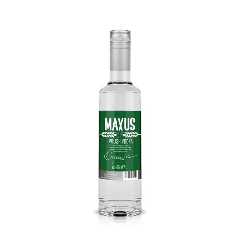 Organic Maxus vodka 700ml high quality polish vodka bottle custom glass bottles packaged spirit supplier