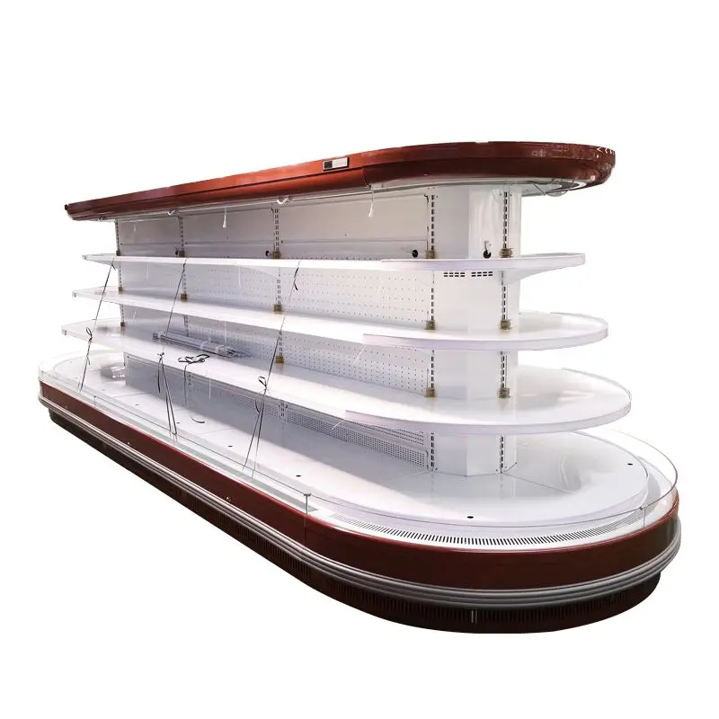 Воздушный занавес Холодильный шкаф стеклянная дверь морозильник для мяса витрина островная морозильная камера