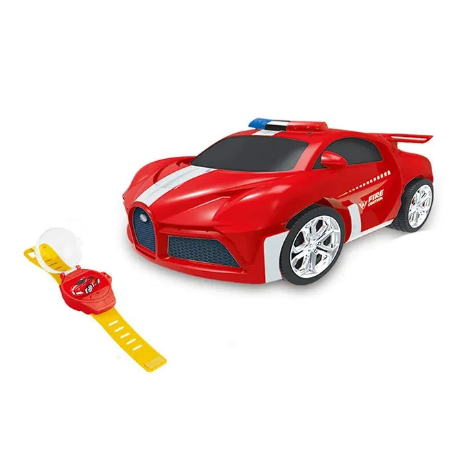 Remote Cartoon Watch Mini Vehicle Toy Light Control Car for Kids