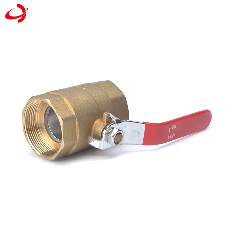 Yuhuan JiDa Copper Co., LTD. Two-way gold silver nickel plated BSP NPT brass ball valve f